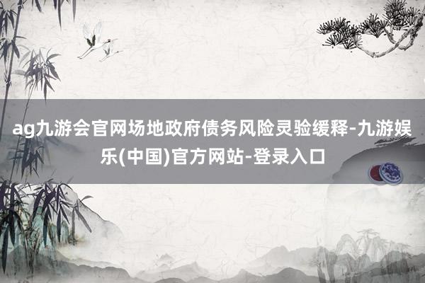 ag九游会官网场地政府债务风险灵验缓释-九游娱乐(中国)官方网站-登录入口