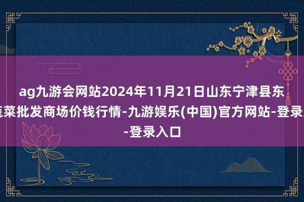 ag九游会网站2024年11月21日山东宁津县东崔蔬菜批发商场价钱行情-九游娱乐(中国)官方网站-登录入口